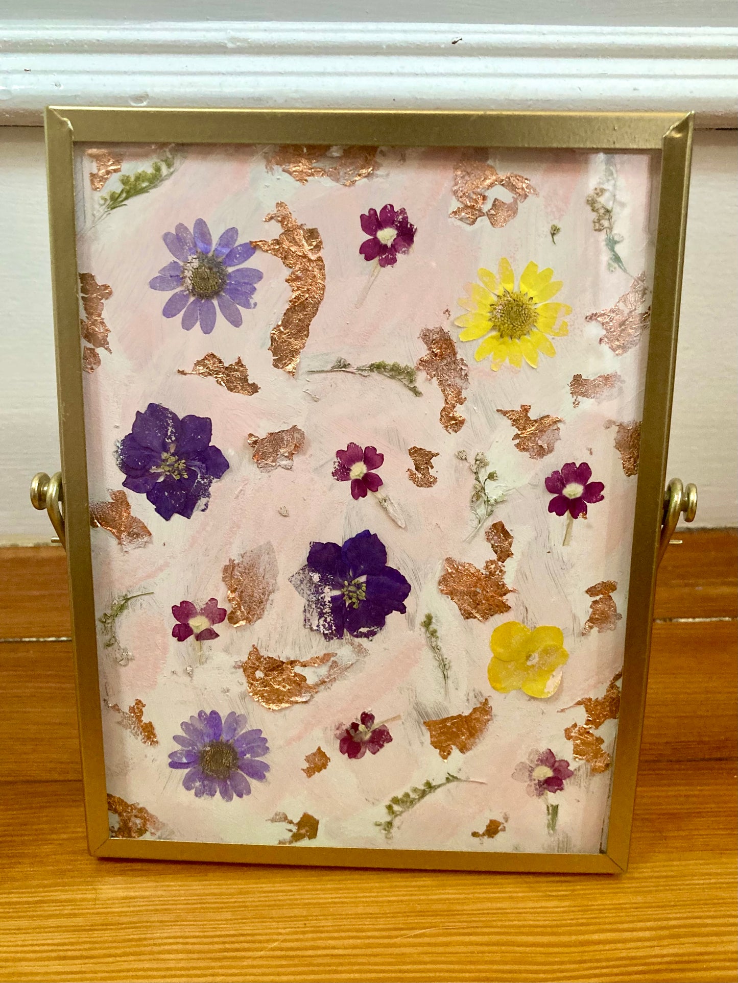 The Pink Glitter Floral Frame