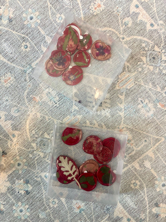 Pre-made Ruby Wax Seal Boxes