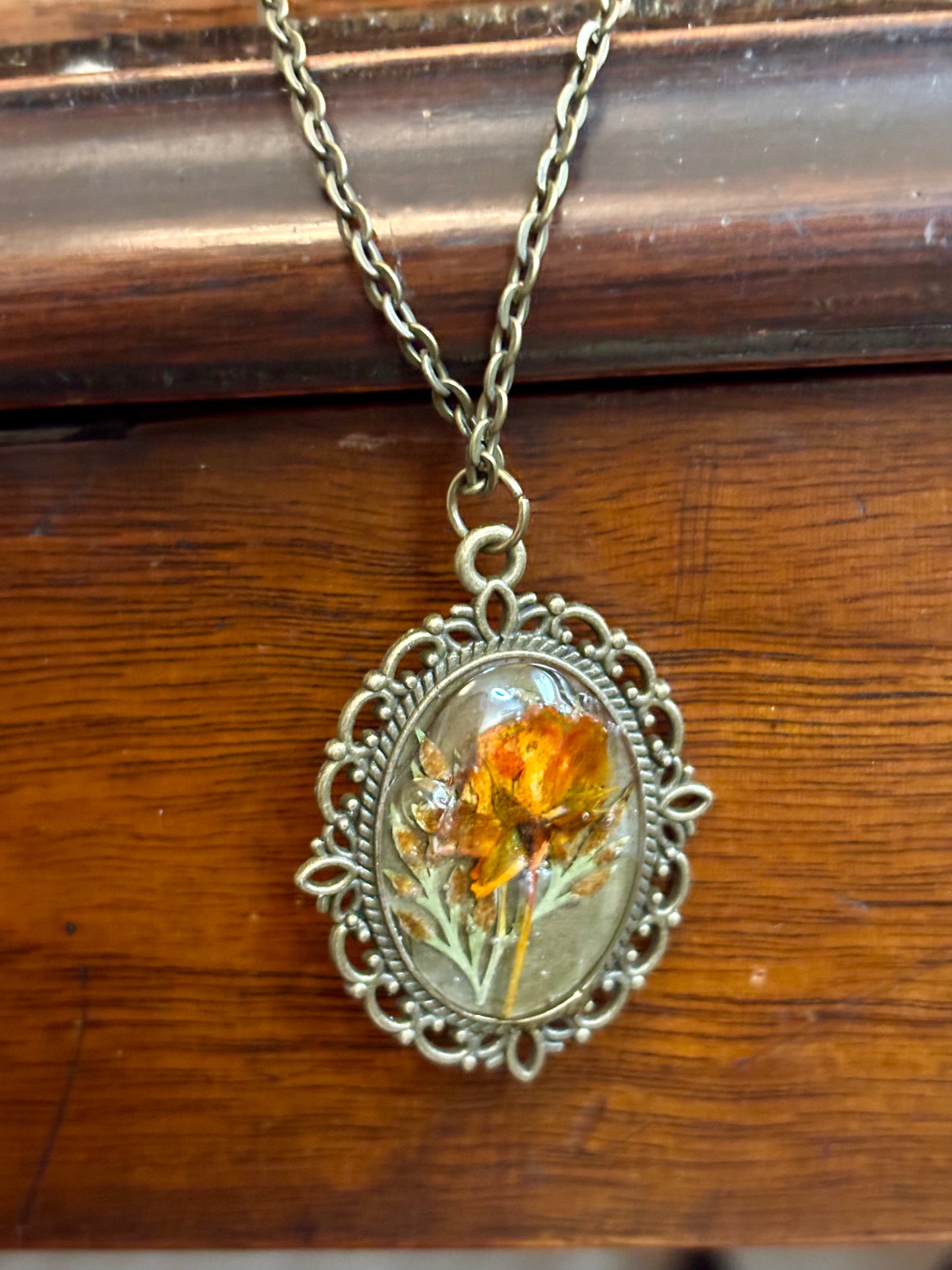 Rose Bronze Necklace